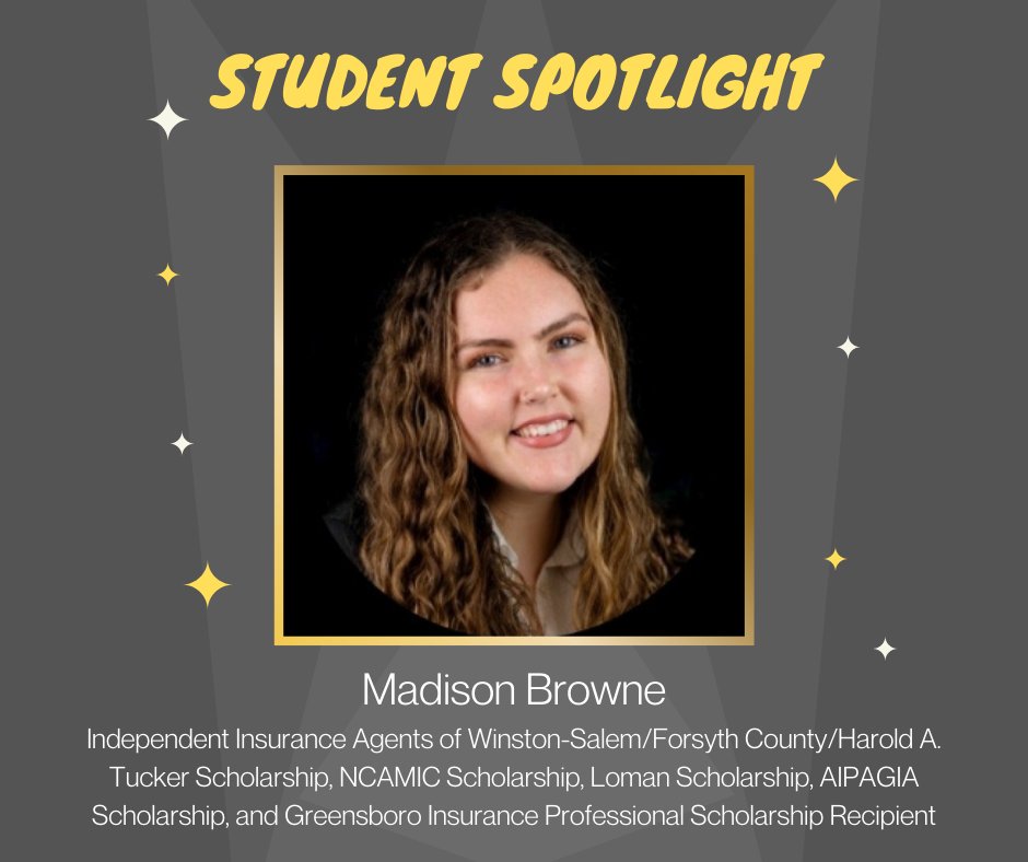 Our student spotlight of the week is Madison Browne! She is a rising senior double majoring in finance and banking &amp; RMI. Her advice for students interested in taking on an RMI major is to get involved early, connect with industry professionals, and work hard in your RMI classes!
