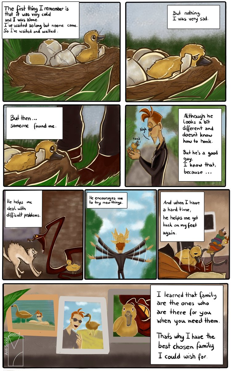 Most important is the family you've chosen for yourself ♡ 
Btw, his name is Rufus 🦆