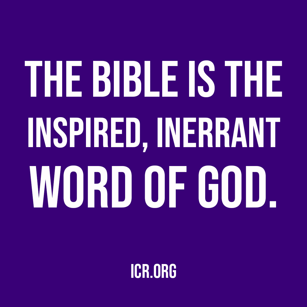 ICR (@icrscience) on Twitter photo ✝️ The Bible is the inspired, inerrant Word of God.
#QuoteOfTheDay #TheBibleIsTrue
<a href="/randyguliuzza/">Randy Guliuzza</a> ✝️ The Bible is the inspired, inerrant Word of God.
#QuoteOfTheDay #TheBibleIsTrue
<a href="/randyguliuzza/">Randy Guliuzza</a>