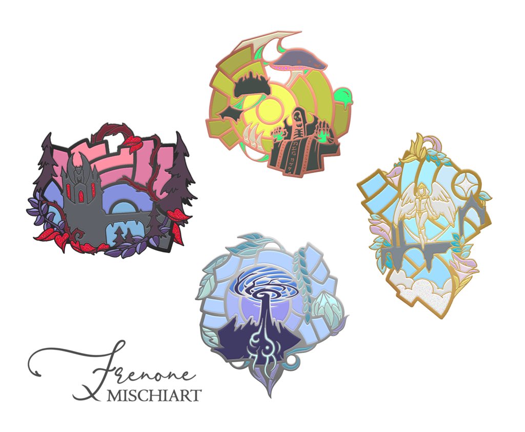 frenone's tweet photo. 100% goes to StJude!

Bid on Malk's auction tweet (linked below) to win:

✨4x 1.5" stained glass hard enamel pins✨
✨1x BW sketch portrait (waist up)✨ https://t.co/Hsmvq63VlQ