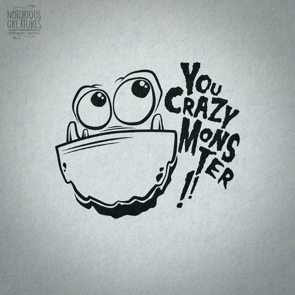 NotoriousCCFC's tweet photo. YOU CRAZY MONSTER - original illustration #COMING_SOON #notoriouscreatures #tshirtshop #kidsclothing #momlife #dadlife #toddler #design #northvancouver https://t.co/huSNCCHtf5