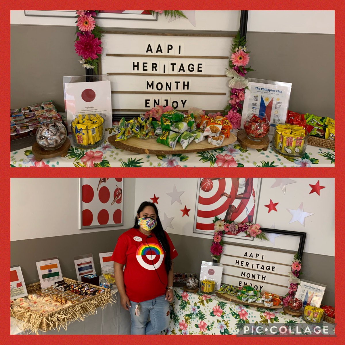 Proud to be #AAPI and happy I get to share my culture with my Target Team with snacks from all over Asia! #AAPIHeritageMonth #WeAreTarget