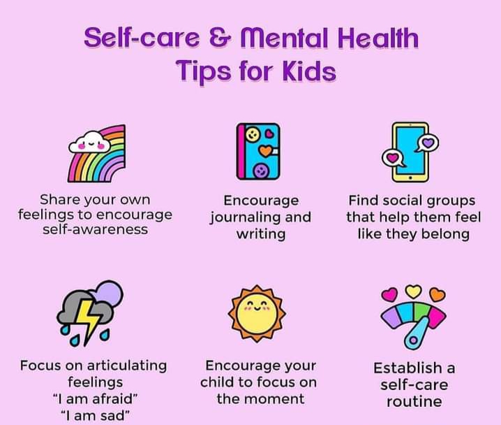 drterrimd's tweet photo. Self care & mental health tips for kids.
#childmentalhealth #mentalhealth #mentalhealthawareness #parenting #mentalhealthmatters #childrensmentalhealth #childtherapy #playtherapy #children #psychology #parentingadvice #childdepression #childdevelopment #wellbeing https://t.co/wqC6efrr3c
