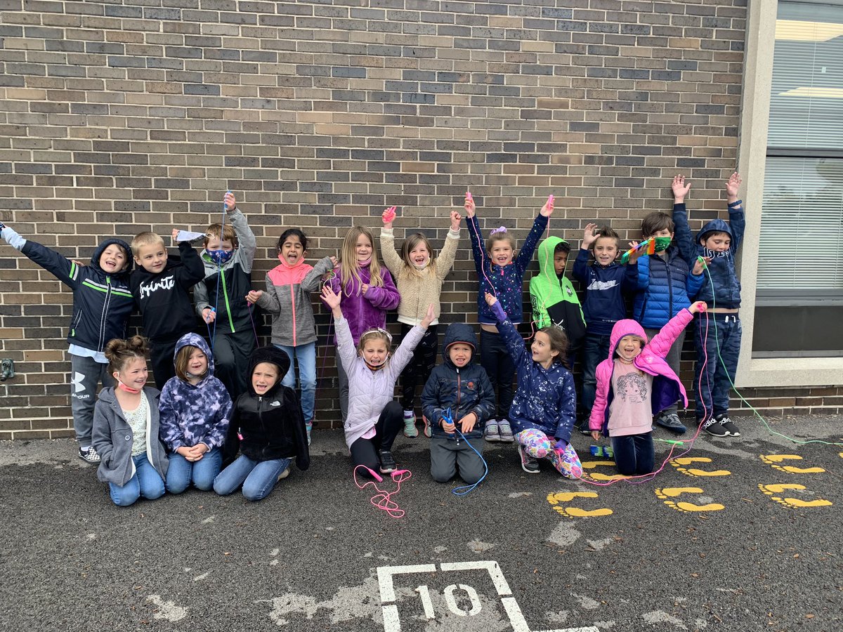 Ms_Chernitska's tweet photo. We are jumping for joy as we enter summer time and celebrate our successful school year! We have built so many memories, long lasting friendships, and learned many new things! I couldn’t more proud to be their teacher and be a part of Oakwood! Second grade here we come! #113a https://t.co/oLCJfJEaMZ
