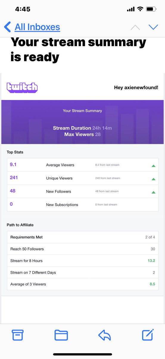 OnlyNewfound's tweet photo. Just did my first @AxieInfinity stream. 24hrs straight non stop. love this game https://t.co/MJR5JJEgut