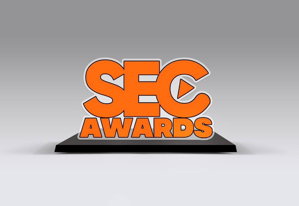 SEC Awards on Twitter "Apresentamos o troféu oficial do SEC Awards