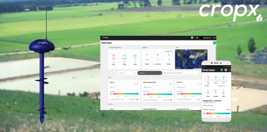 Our new product is a finalist in the Mystery Creek Innovation Awards (hint - relates to nitrogen leaching)! We also have a Fieldays special running across all products in June. Want to know more? Don't wait, call us on 0800 37 34 36 or email info.nz@cropx.com for more details.