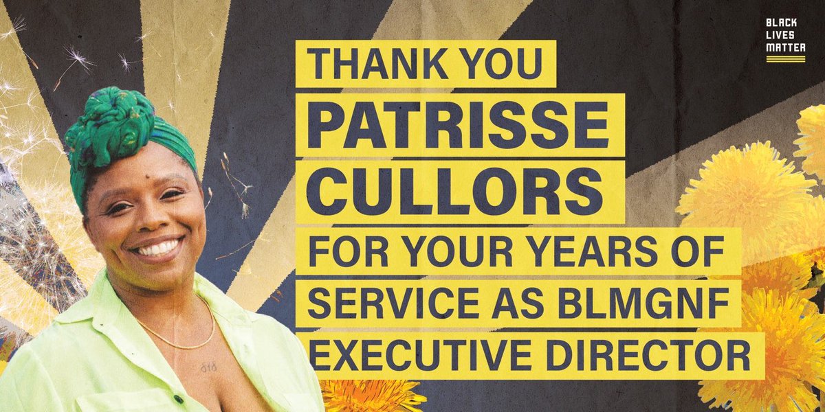 #ThankYouPatrisse for everything you’ve offered, everything you’ve given and everything you have sacrificed for the movement. We know your work doesn’t end here! We wish you the very best for your next chapter of life! @BLMLA