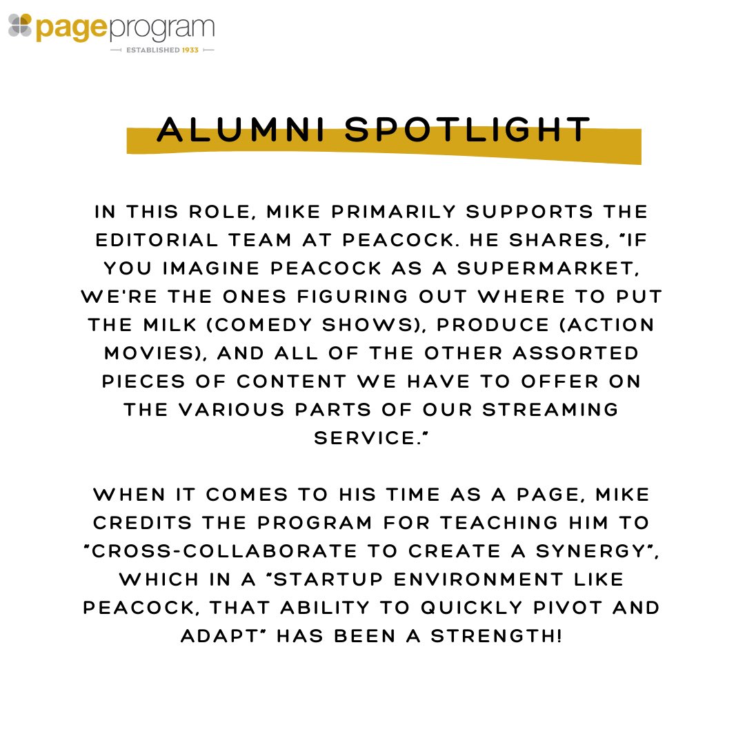 NBCU Page Program tweet media