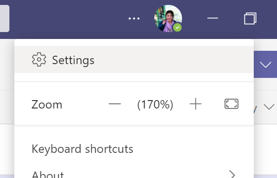 a_train101's tweet photo. @MicrosoftTeams was this really the MOST INTUITIVE place to move the settings option?   This feels like a step backwards https://t.co/i0cYXjsJ1I