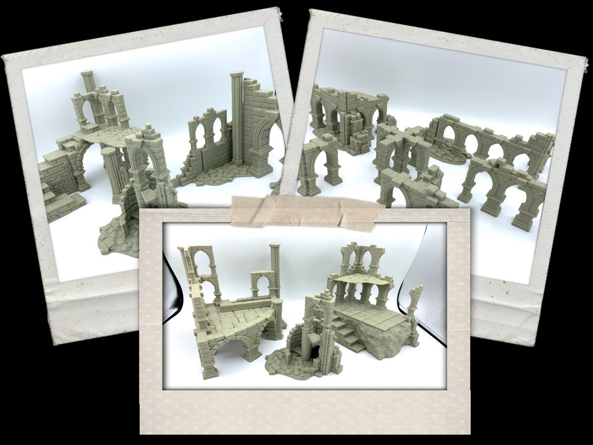 Panhandle3d's tweet photo. Frostguard Ruins are now available on the website.  A great addition to your gaming table. #tabletopgaming  #wargaming #Frostgrave #ageofsigmar #rpg #dungeonsanddragons Store Link:  https://t.co/EUY0i3EQvU https://t.co/wYGY9xysXO