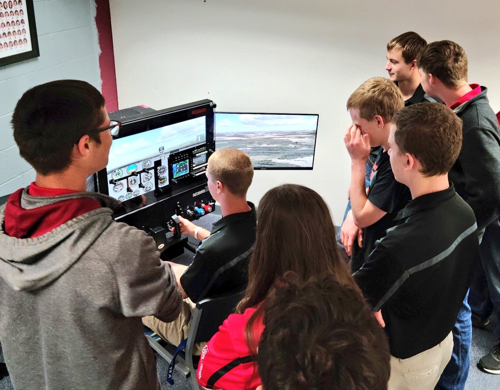 The AFJROTC flight simulator is up and flying! The Civil Air Patrol weather technology will be in place soon. Opportunities for learning are exciting and endless with the training material, technology, &amp; ground school components covered within the course. #BestofCHS <a href="/EdDcte/">Arkansas Ed. DCTE</a>