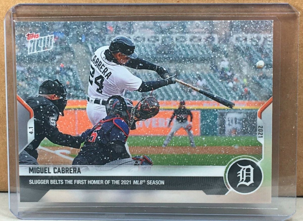 Aight, <a href="/LeanderCards/">Leander Cards</a> wanted to throw down, so let's vote!!!

Which is the Best Baseball Card of the Year so far?

RT for Javy's Magic, Like for Miggy in the Snow