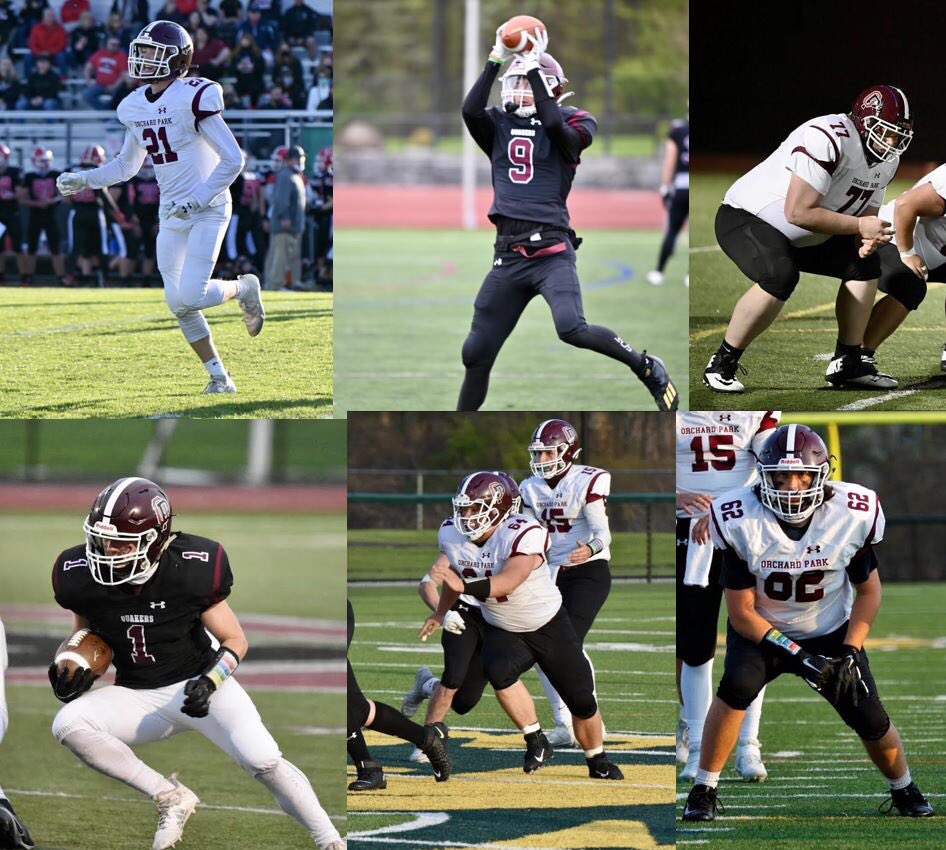 Orchard Park Quakers Football (@opquakersfb) on Twitter photo The Quakers had six players earn Honorable Mention for their strong play this season! Congrats to <a href="/GocellaRoman/">Roman Gocella</a>, <a href="/alex_crescente/">Alex Crescente</a>, <a href="/drewforster77/">Drew Forster</a>, <a href="/Pliberatore11/">Pliberatore1</a>, <a href="/mattbaksa/">Matt</a> & <a href="/DevonManne/">Devon Manne</a>! We are proud! #OPNE The Quakers had six players earn Honorable Mention for their strong play this season! Congrats to <a href="/GocellaRoman/">Roman Gocella</a>, <a href="/alex_crescente/">Alex Crescente</a>, <a href="/drewforster77/">Drew Forster</a>, <a href="/Pliberatore11/">Pliberatore1</a>, <a href="/mattbaksa/">Matt</a> & <a href="/DevonManne/">Devon Manne</a>! We are proud! #OPNE
