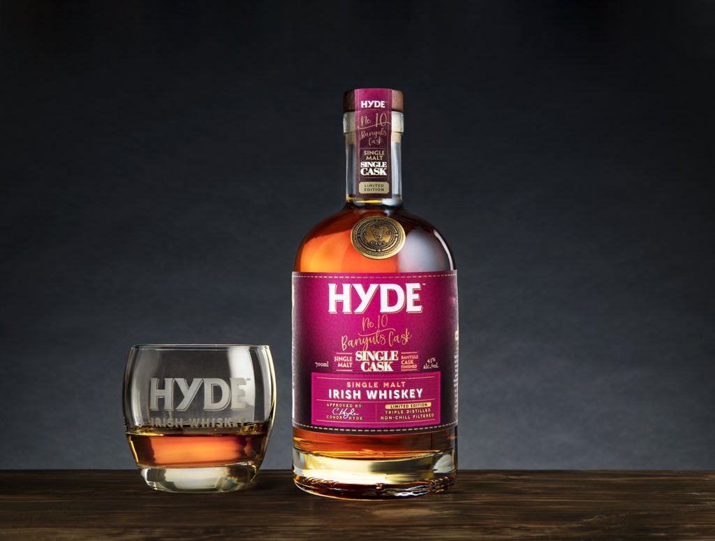 HydeWhiskey's tweet photo. WIN! COMPETITION TIME! Win a free Bottle of HYDE #10 Single cask, Single Malt, finished in a BANYULS grand cru red wine cask from the south east coast of France. Just retweet this post to enter. Draw will be held on Monday 31st May 8pm. #itsallaboutthewood https://t.co/l9bWy7oFFe