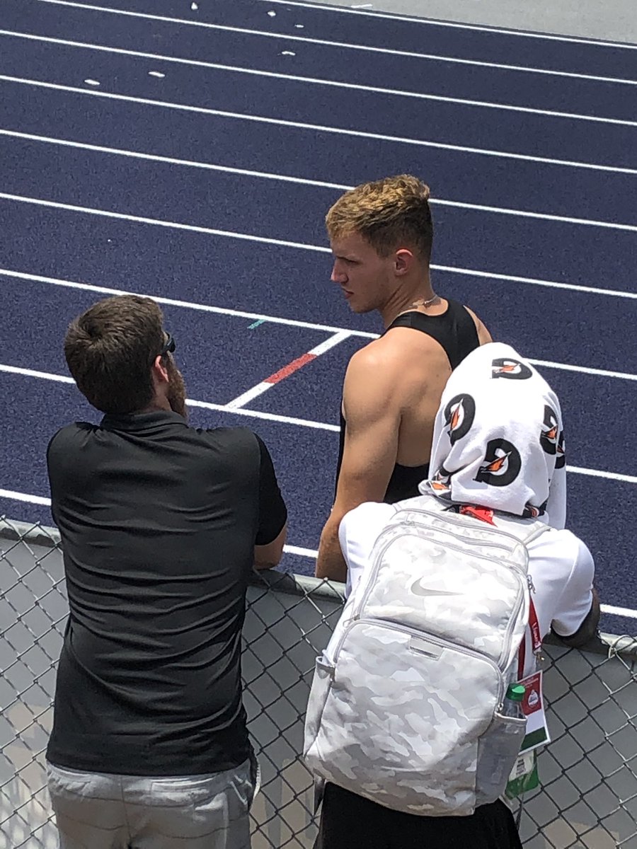 UBuffaloTFXC's tweet photo. What a day for Brandon Burke!!! NCAA final champs qualifier! ✈️ #HaywardField #NCAATF https://t.co/vvJhDPZWui
