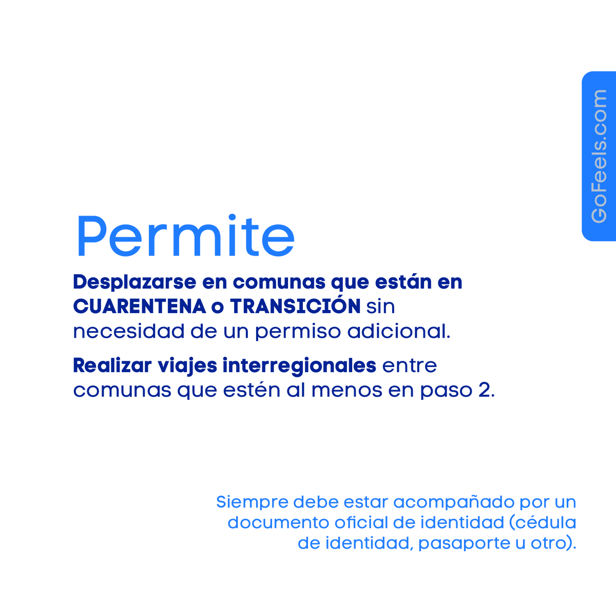 GoFeels's tweet photo. Ya sabes que es el nuevo #PasedeMovilidad?
Como una manera de incentivar a la población a vacunarse contra el COVID19, este lunes el Minsal en Chile entregó detalles sobre el Pase de movilidad, que entró en vigor este miércoles 26.
¡A continuación te explicamos en que consiste!👇 https://t.co/eQHx2hBAwo