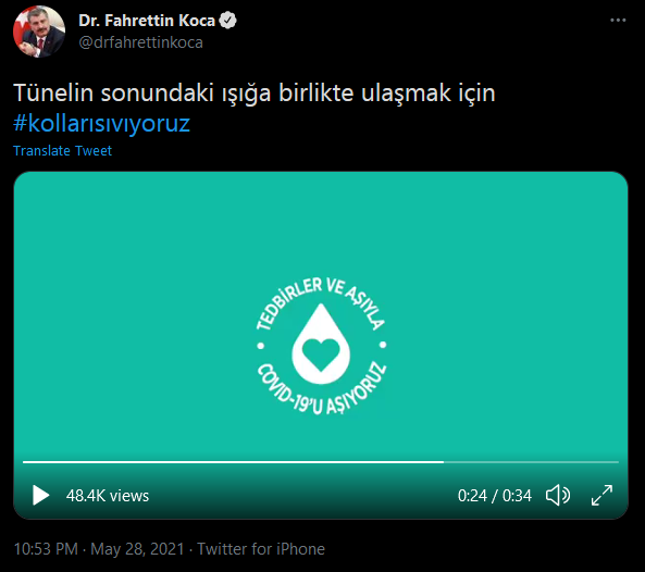 PlandemiTR's tweet photo. Tünelin sonundaki ışığa ulaşmanın yolunun aşı olduğunu bir tek bakan bey söylemiyor tabii..

Tesadüfe(!) bakın ki, küreselcilerin en birinci yayın organlarından olan The Economist dergisi de aynı mevzuyu kapak yapmış. https://t.co/w6uBb9siaA