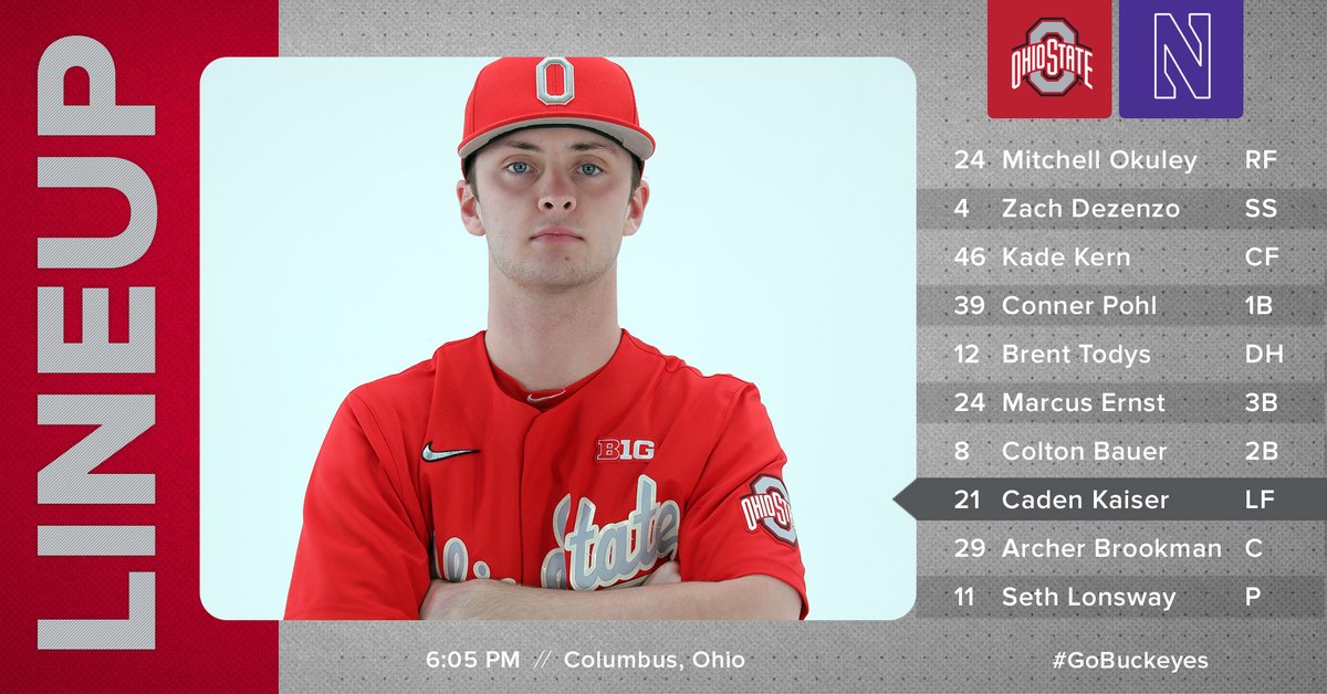 OhioStateBASE's tweet photo. Rain is holding off for now and we're ready to play.

Watch on BTN
#GoBuckeyes https://t.co/yStIM9r08r