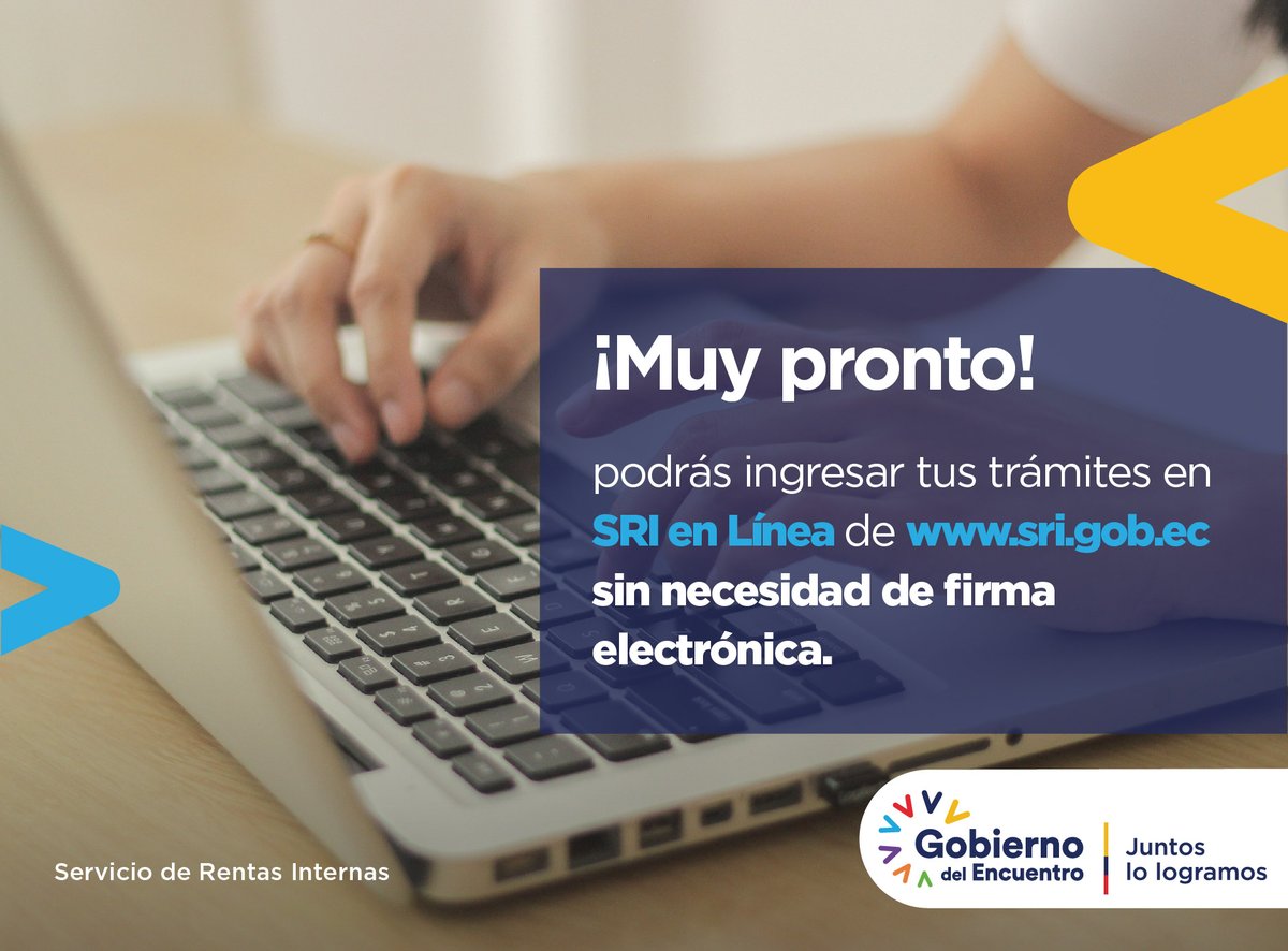 SRIoficialEc's tweet photo. Estamos comprometidos con ofrecer un servicio de calidad, trabajando permanentemente por una atención que cumpla los más altos estándares de eficiencia. ¡Presentar tus trámites será cada vez más fácil!
#GobiernoDelEncuentro 
#JuntosLoLogramos https://t.co/mF7OhHMcje