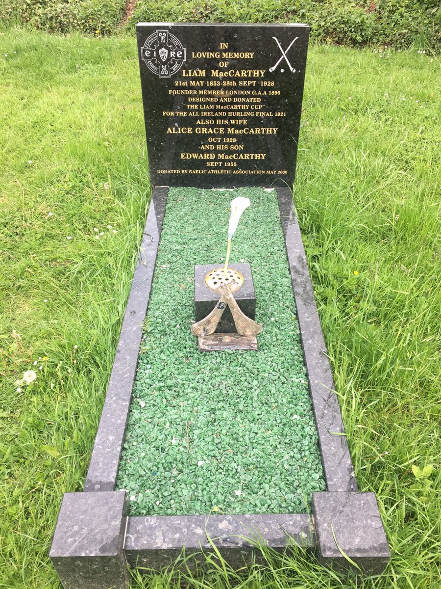 john creedon (@johncreedon) on Twitter photo Liam MacCarthy's grave. 'Amazing the things you find on lockdown walks. Spotted this today in Camberwell Old Cemetery, East Dulwich, London town'. (Sent to me by Mark Downes) #hurling #GAA <a href="/GAA_BEO/">GAA BEO TG4</a> Liam MacCarthy's grave. 'Amazing the things you find on lockdown walks. Spotted this today in Camberwell Old Cemetery, East Dulwich, London town'. (Sent to me by Mark Downes) #hurling #GAA <a href="/GAA_BEO/">GAA BEO TG4</a>