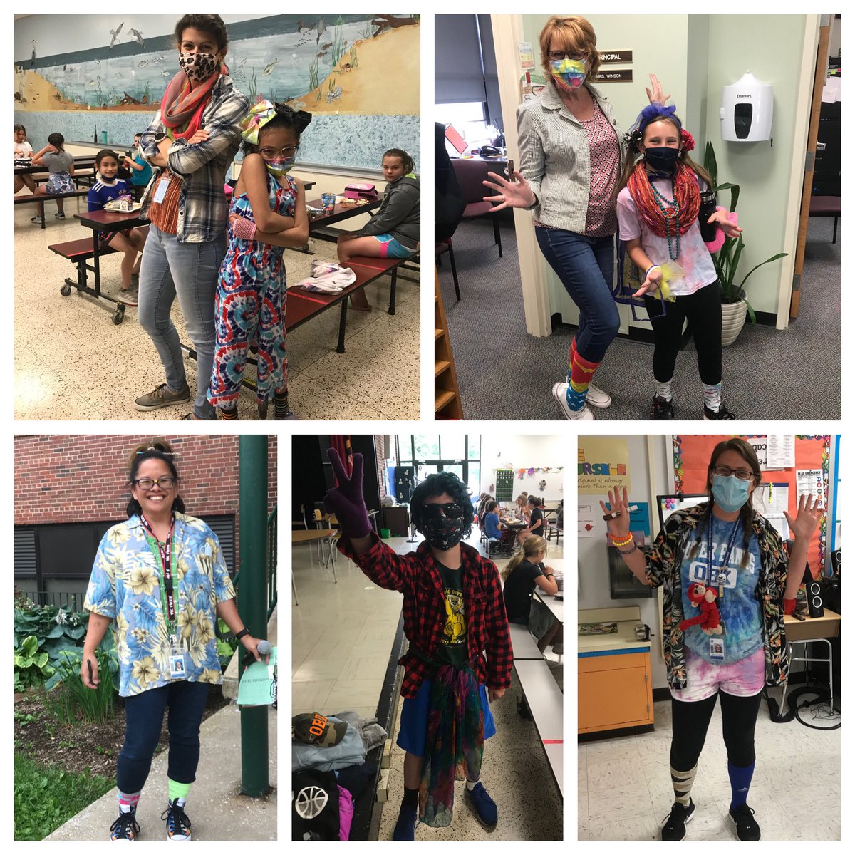 #TeamCardinal celebrated our Fridays in style with Wacky Tacky Day! #WeLoveMAES