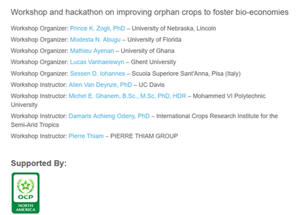 PlantTeaching's tweet image. Workshop &amp;amp; hackathon on improving orphan crops to foster bio-economies.  #plantbio20 
Most research pursued by plant scientists in low-income countries addresses challenges that affect local livelihoods; research efforts that receive limited attention by the scientific community.