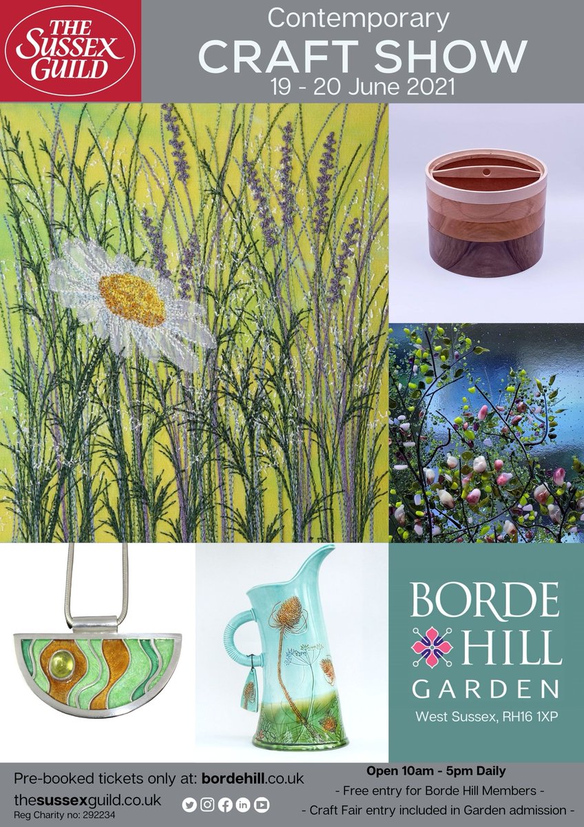 Borde Hill Saturday19th - Sunday 20th June #Design #Craft #Makers #Highquality #Craftshows #Designshows #Collectors #handmade  #individual #individualstyle #independantartist #independantdesigner #beautiful #exquisite #creative
book ahead to reserve a ticket. See below