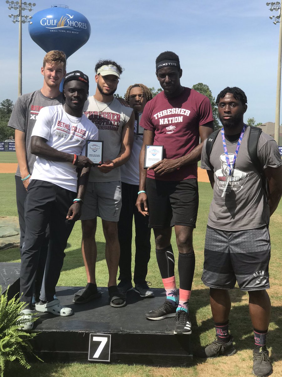 coachgruder's tweet photo. Extremely excited at the effort that these guys put forth. Not one but two alternates on this relay, and they still manage to finish 7th in the nation. #NEXTMENUP #ALLAMERICANS @YBLP02 @dre_streetz @BraylenBrewer https://t.co/mm9e4FOj3R