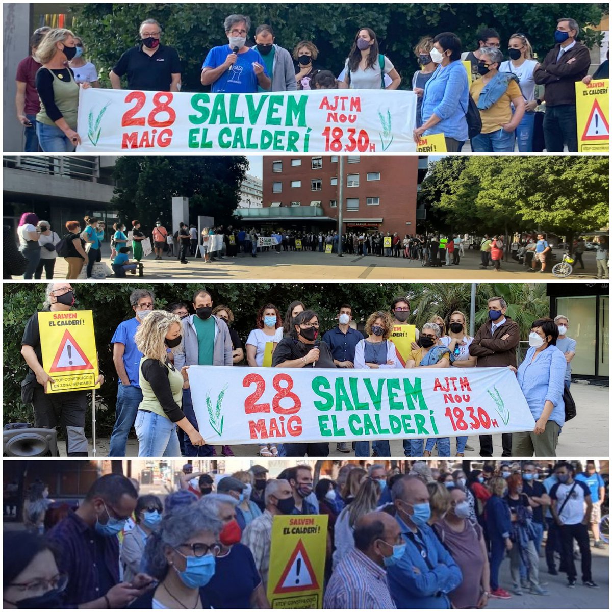 🌾Avui ha estat un dia molt especial per la lluita per salvar l'espai agrícola del #Calderí.
🌾Obrim la via legal i activem la de la mobilització popular.
🌾Gràcies a totes les persones, entitats, col.lectius i forces polítiques pel vostre suport.
🌾Guanyarem!
#SalvemElCalderí