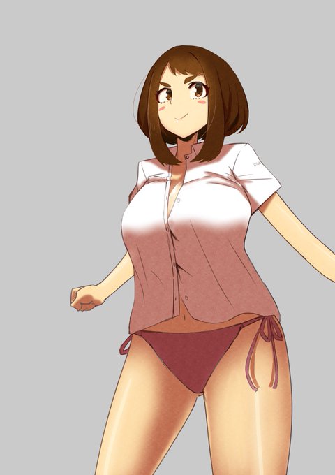 テクスチャってこんな感じなるのね
あと紐パンってイイすね
#麗日お茶子 