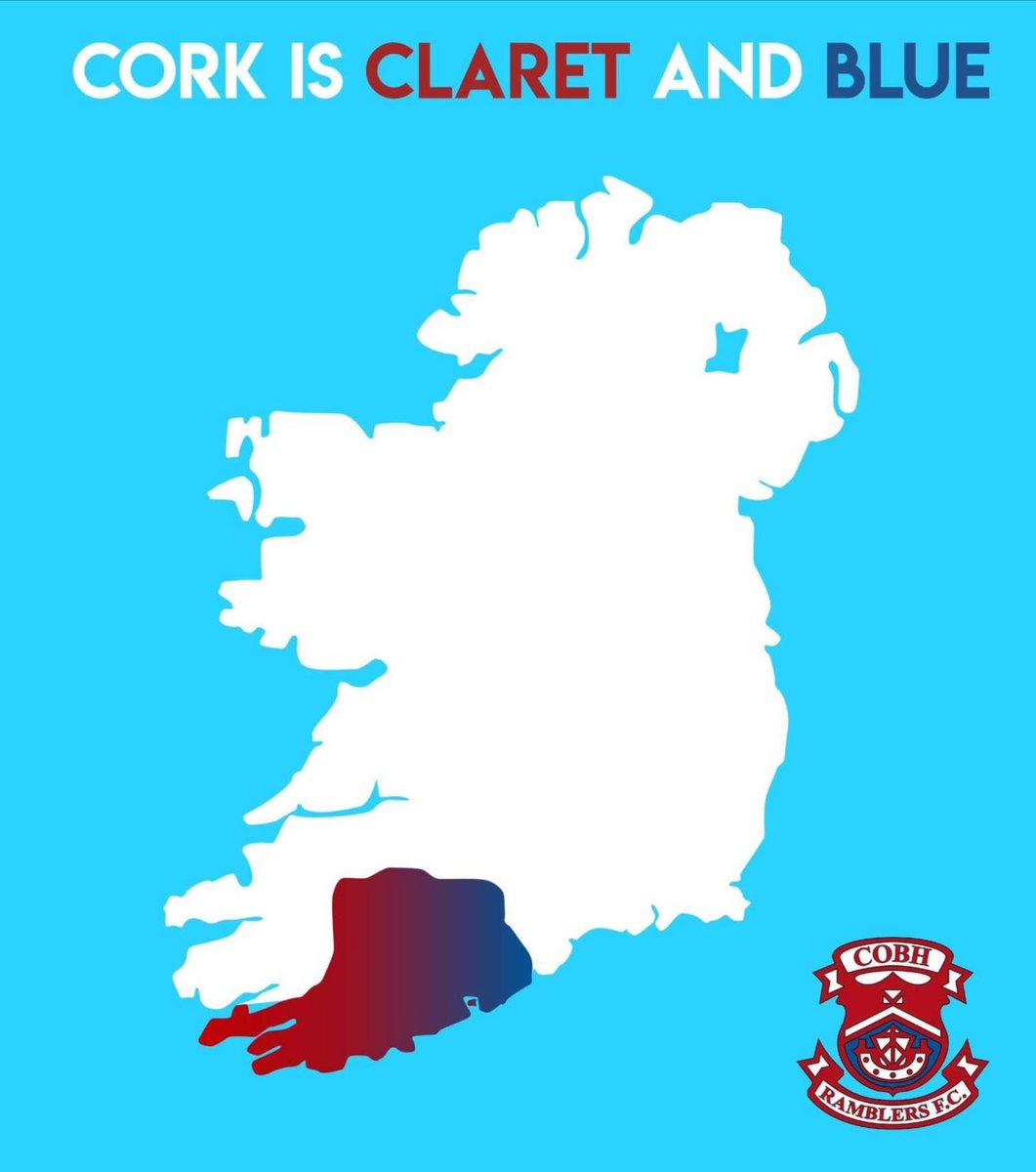 CobhRamblersFC's tweet image. Cork is Claret and Blue...

That's it, that's the tweet. 👍