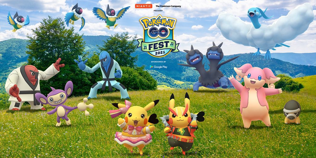 Pokemon Go Fest 2021 Giveaway!

How to enter:
- RT 🔁 and reply “Go Fest 21”

Optional:
Tag friends in the comments as well

It is STRONGLY recommend that you change your login information (passwords) after claiming your prize.

Winners will be drawn 6/8. Good luck to everyone!🤞