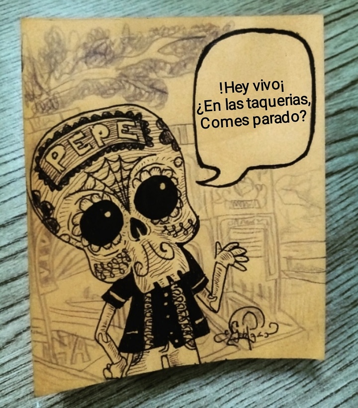 gospel02's tweet photo. Pepe dice. 

#Pepe #Folclore #CalaveritaMexicana #Mexico #Gospell #Dibujó #Diseño #Drawing #Trazó #Who4r3you #PepeTips #PepeDice #mexicanísimo #Art #Paint https://t.co/9QynK4MLl0