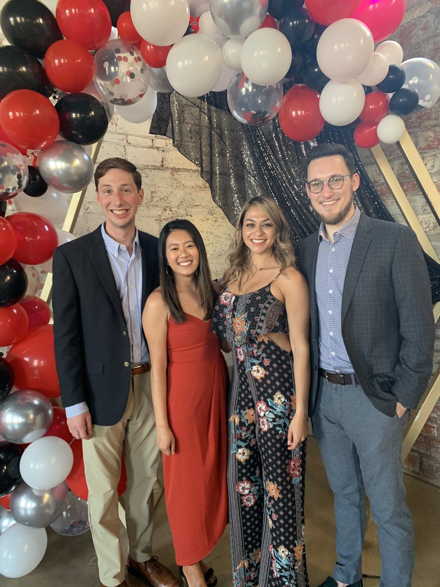 Our first year of medical school is officially over! Shout out to these hardworking officers for organizing our banquet. We are thankful to have a school that let us celebrate the safe way!