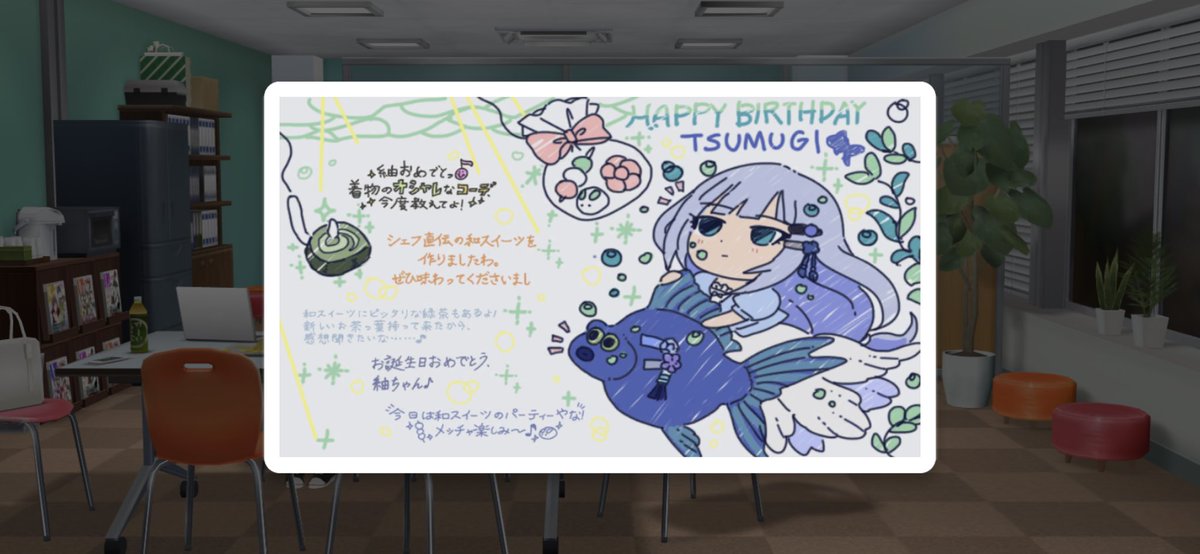 すみれ猫 S Tweet 瑠璃色金魚 魚の方も和菓子に反応してるの可愛い 白石紬生誕祭21 Trendsmap