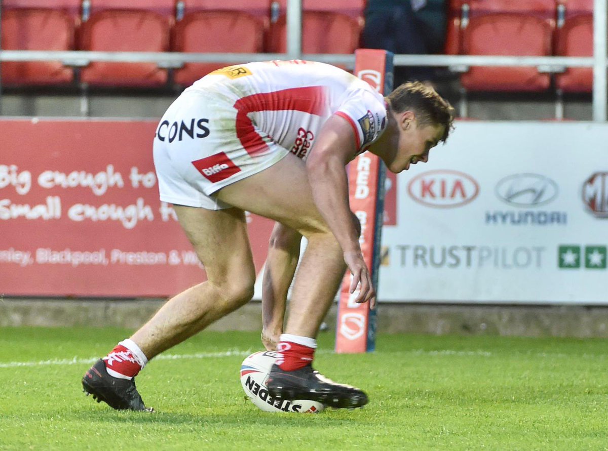 Saints1890's tweet photo. Is there anything this man can’t do? 🙌

The King @jackwelsby_ with his first Saints hat-trick! 👑 

#COYS https://t.co/CJKFgkaAEA