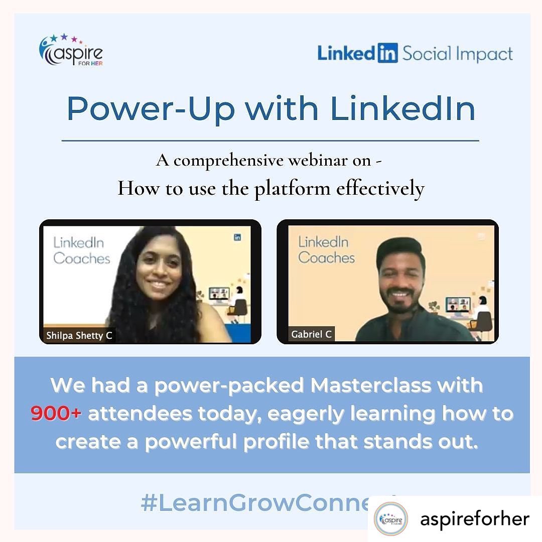 Thank you for inviting us, @her_aspire. Always a delight to partner with you. Kudos to the team for pulling this off.

#LearnGrowConnect #linkedinlife #socialimpact