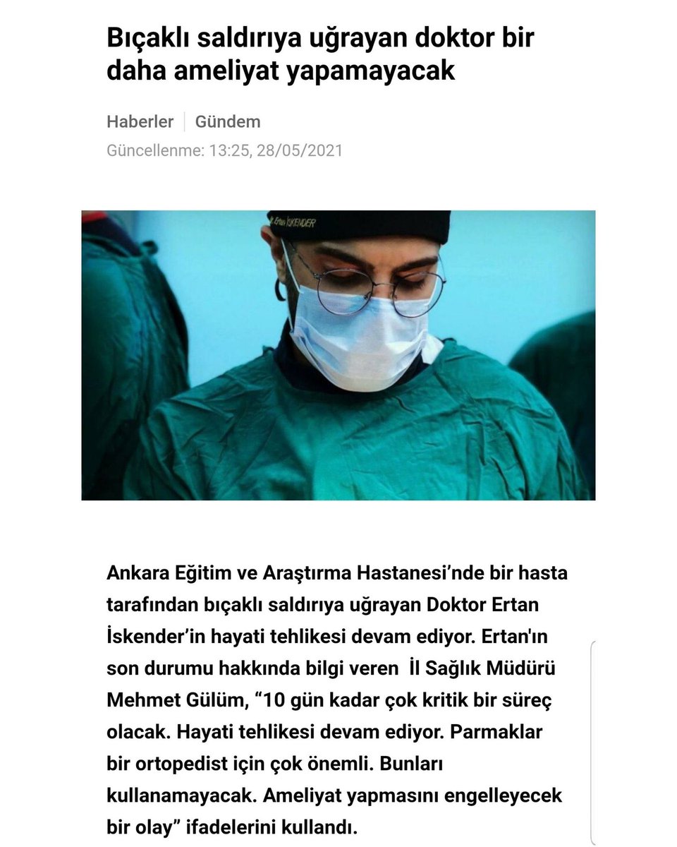 Her gün umudumuzu, yaşama şevkimizi elimizden alacak şeyler yaşanıyor. Yıllarca verdiğimiz emeklerin karşılığını böyle almak, bu durumun kendimize çok da uzak olmadığını bilmek o kadar üzücü ki. Geçmiş olsun 🙏🏻