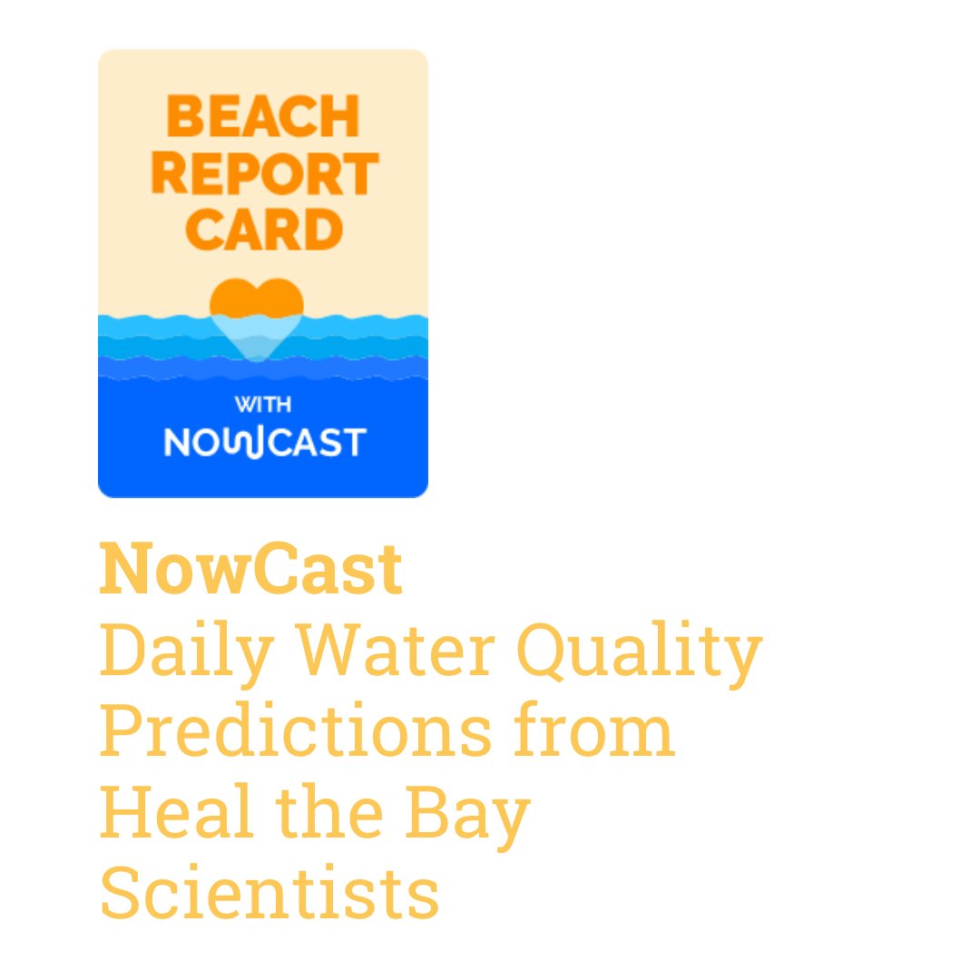 HealTheBay's tweet photo. Heading to the beach soon?

We just launched NowCast at new California beaches, and expanded daily water quality predictions from Heal the Bay Scientists to 25 locations. 

Learn more about our Beach Report Card.
https://t.co/ufLcp6MZWj https://t.co/l7qaB6bwyx
