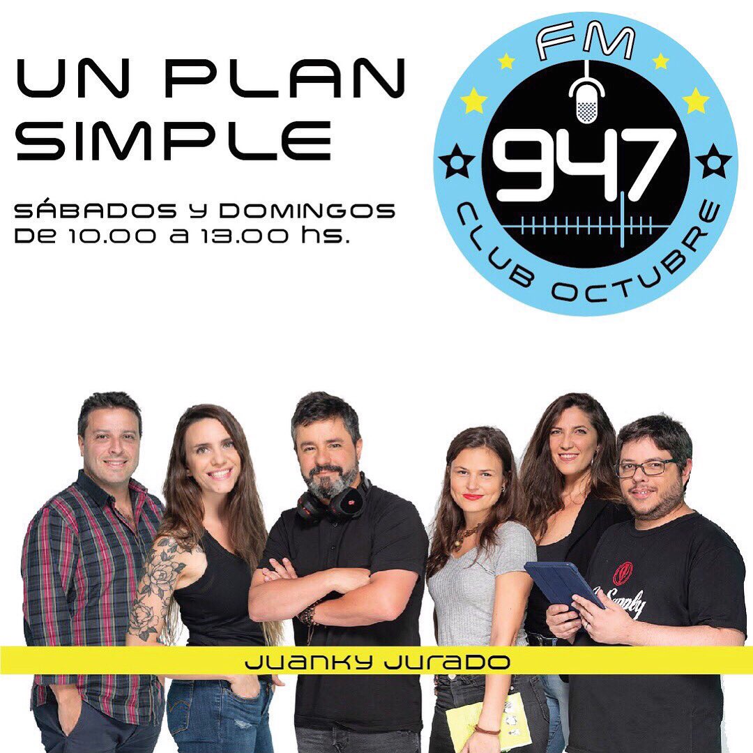 juankyjurado's tweet photo. Sábado y domingo  tenemos #UnPlanSimple 📻🎙.

Como ustedes saben tomaron la decisión de cerrar la radio. 

Así que se van las últimas 2 aventuras al aire en FM 94.7 

📡📱💻

¡Te esperamos! https://t.co/bWJRXqPxVC