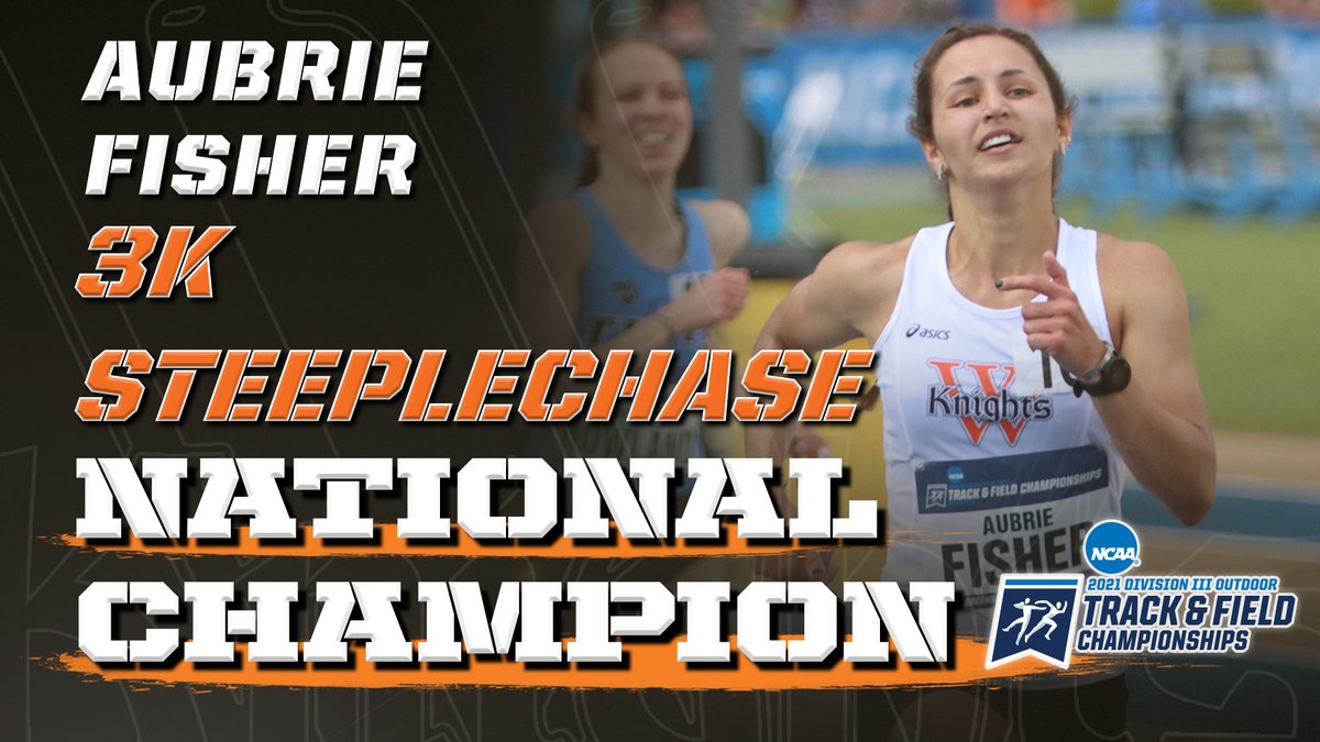 WartburgKnights's tweet photo. Aubrie Fisher is a NATIONAL CHAMPION in the 3,000m Steeplechase at the NCAA Outdoor Championships! 

She finishes with a time of 10:30.46, which is the second fastest time in @WTF_knights history! #GoKnights https://t.co/25EZv14bEi