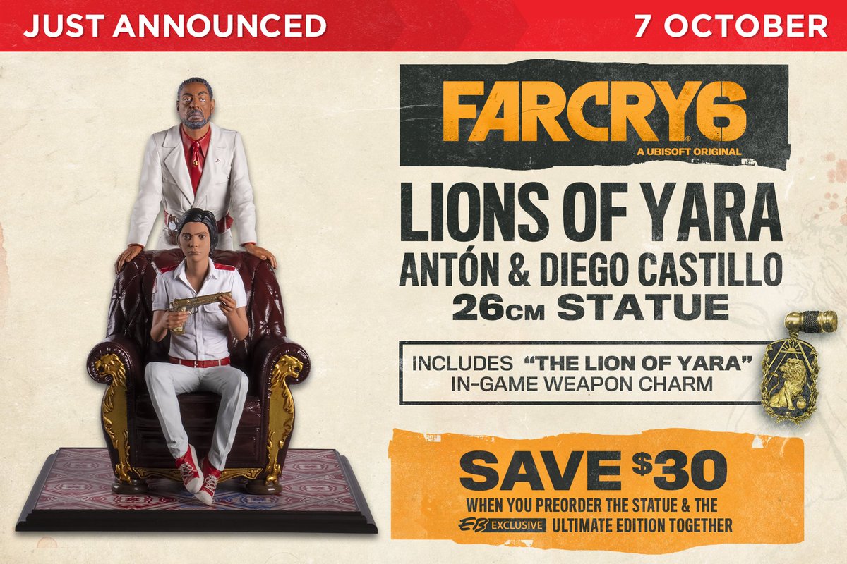 Comparer les prix : Far Cry 6 Figurine: Anton & Diego Castillo - Lions