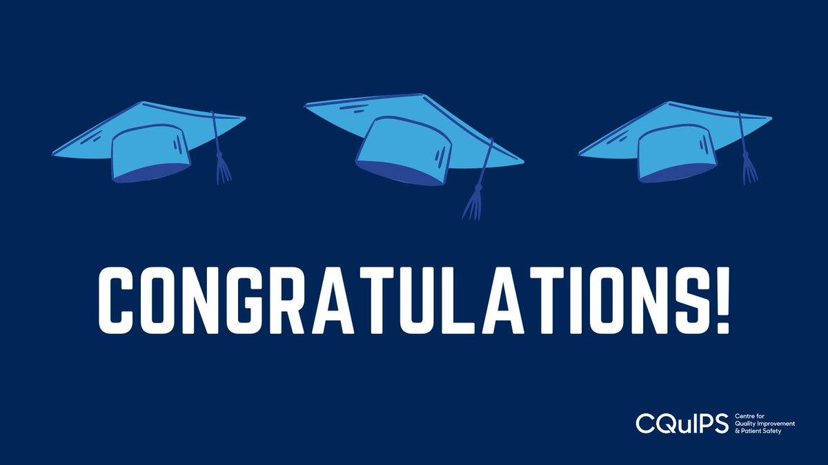 CQuIPS (@cquips) on Twitter photo The hugest congratulations to our incredible VAQS fellows graduating today: <a href="/DavidGratzer/">David Gratzer</a>, Deron Reid and Davy Tawadrous, the next leaders in #qualityimprovement and #patientsafety.
We're so proud of you. The hugest congratulations to our incredible VAQS fellows graduating today: <a href="/DavidGratzer/">David Gratzer</a>, Deron Reid and Davy Tawadrous, the next leaders in #qualityimprovement and #patientsafety.
We're so proud of you.