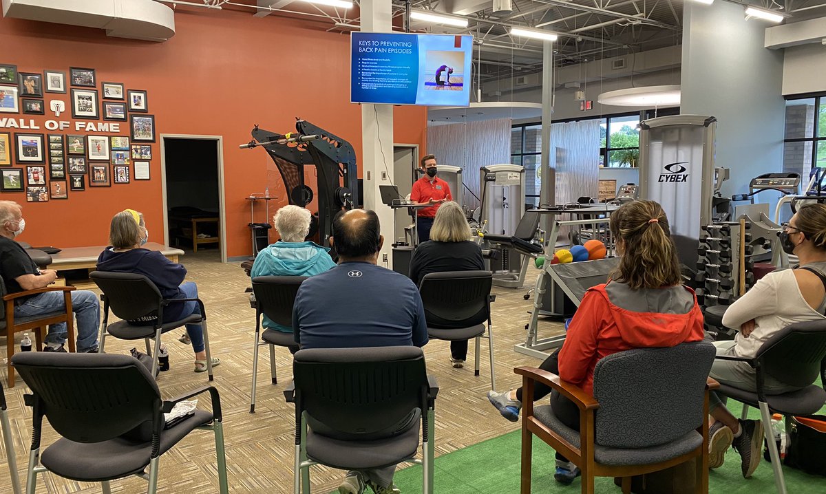 Thank you to everyone who attended our Low Back Pain Workshop. During this event our PT, Kevin Robinson talked about common injuries, tips on how to prevent pain, and gave attendees a better understanding of the spine. Special shoutout to Kevin &amp; thanks again to all who attended.
