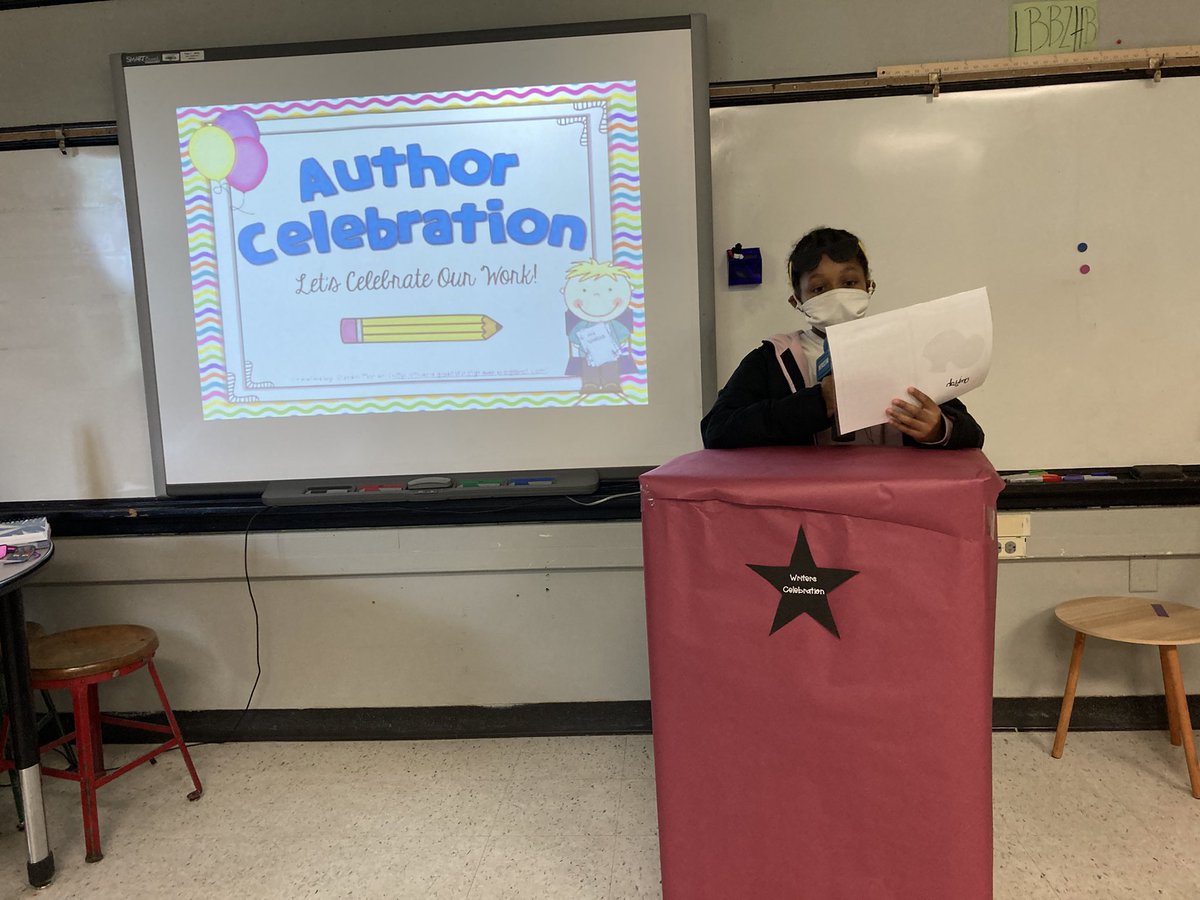 MsCrabtreesCrew's tweet photo. We had an awesome last day celebrating all the hard work we have done this year in writing with our authors celebration. #THbentonproud #isdstrong #isdthird https://t.co/H7aMKm4Z8W