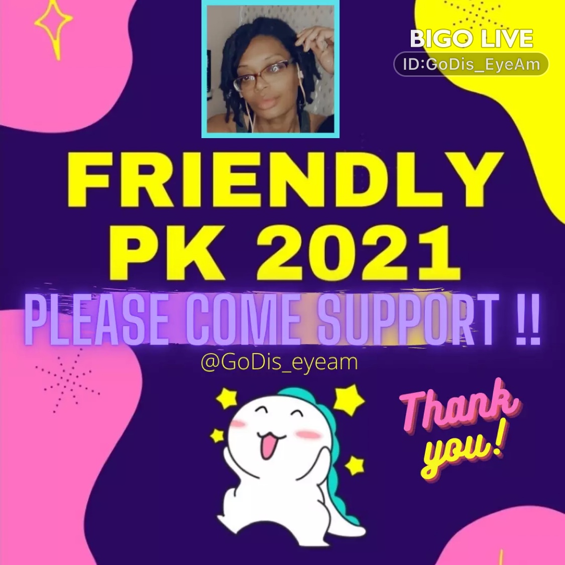 locgodz's tweet photo. Come and see 💫GoDis EyeAm💫's LIVE in #BIGOLIVE: pk!! 5k goal   https://t.co/Lv1RGrSijO
https://t.co/zk4UfCEZUN https://t.co/qNQl0ftvrO