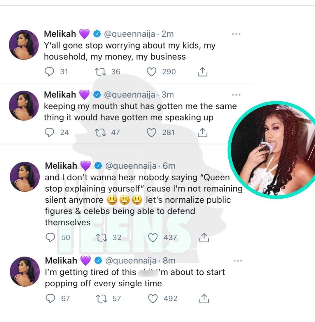 GlobalDrip365's tweet photo. #queennaija gets fed up and goes off on fans for speaking on her kid https://t.co/ubmK1cosfg