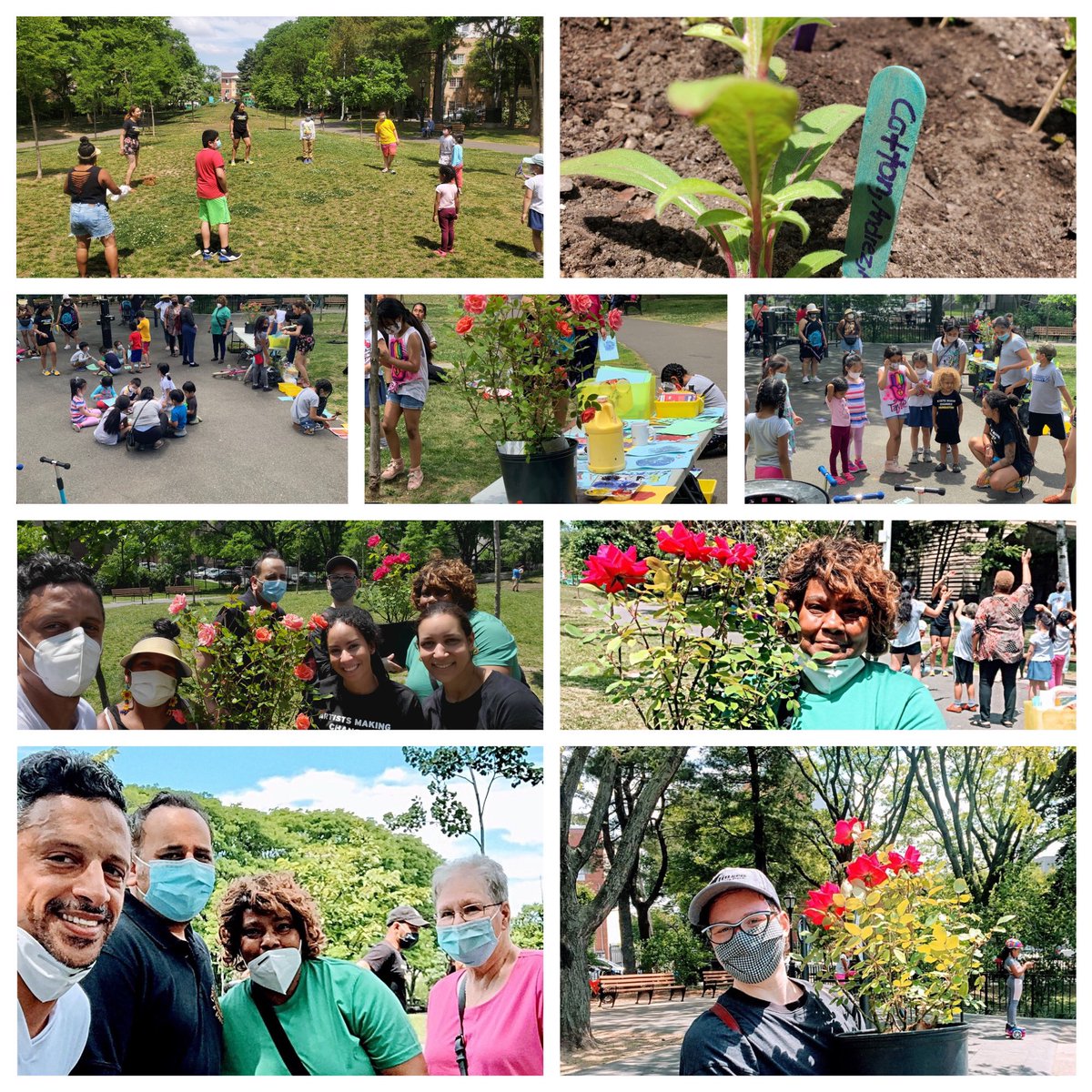 QueensCB4's tweet photo. Last Sunday, CB4Q, in conjunction with #ArtistsMakingChanges @NYCParks with contributions from @Dromm25 and @CMFranciscoMoya, held a Spring Celebration event at Louis Simeone Park. https://t.co/TSc0IMhssW