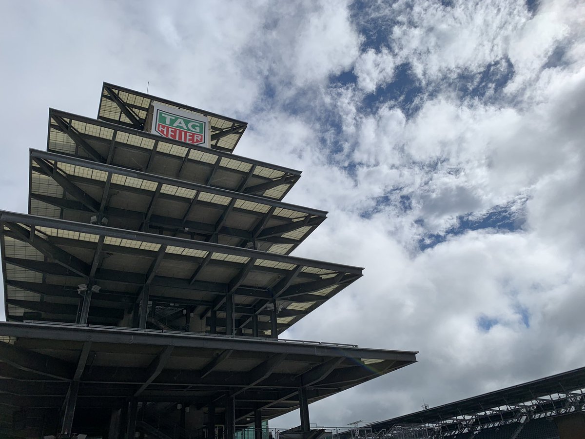 The skies are clearing and there’s a little bit of sunshine at the Indianapolis Motor Speedway. <a href="/WTHRcom/">WTHR.com</a>